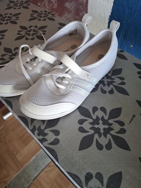 Adidas Diona 2.0 White Women's Athletic Lace-Up Sneaker with Strap